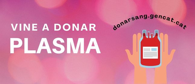 Campaña de donación de plasma en el Centro Cívico Mas Lluí el 7 de junio