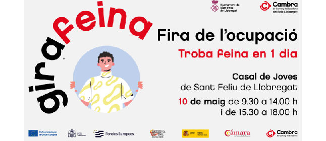 Sant Feliu will host 'Girafeina', the Employment Fair that proposes finding a job in one day